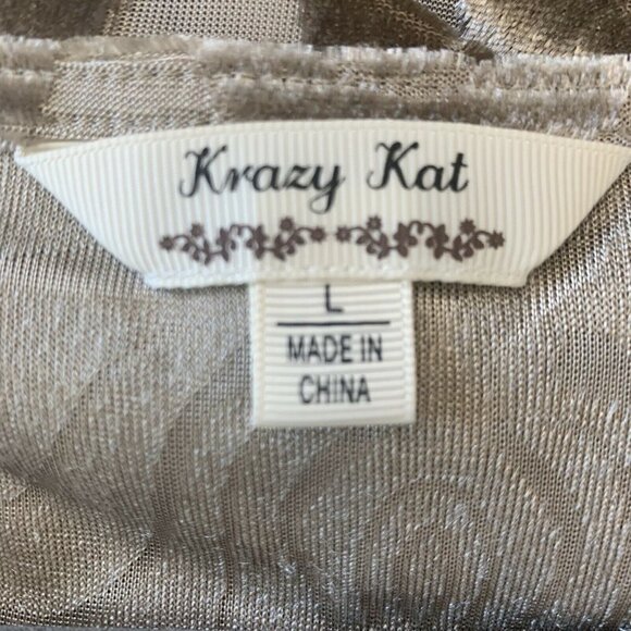KRAZY Kat Tunic top SZ L - Picture 5 of 5
